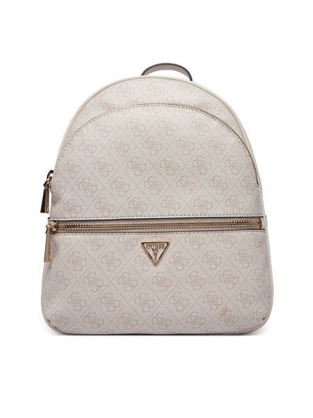 Guess Plecak Manhattan II HWSG71 18330 Beżowy. Brązowe plecaki damskie Guess, z aplikacjami, ze skóry. Za 749.99 zł.