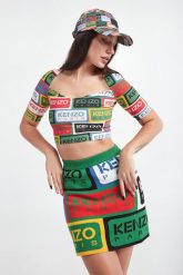 Top damski KENZO. Topy damskie Kenzo, xs, bez wzorów, bez kołnierzyka. W wyprzedaży za 655.85 zł.