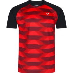Koszulka do tenisa dla dorosłych Victor T-33102 CD. Czarne t-shirty damskie VICTOR, xl, bez wzorów, z materiału, bez kołnierzyka. Za 139.99 zł.