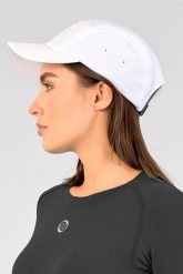 Czapka z daszkiem do biegania Unisex Nessi Sportswear. Białe czapki męskie NESSI SPORTSWEAR, bez wzorów, z elastanu. Za 279.00 zł.