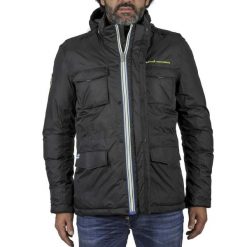 Parka Peak Mountain Cowai. Czarne parki męskie Peak Mountain, m, bez wzorów, z poliamidu. Za 305.50 zł.