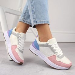 Buty sportowe damskie sznurowane multikolor Atletico WY23593. Buty sportowe na co dzień damskie Atletico, bez wzorów, ze skóry ekologicznej, trekkingowe. Za 68.00 zł.