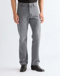 MĘSKIE SPODNIE WRANGLER 13MWZ GRANITE TIDE 112377835. Spodnie materiałowe męskie Wrangler, bez wzorów, z jeansu. Za 199.99 zł.