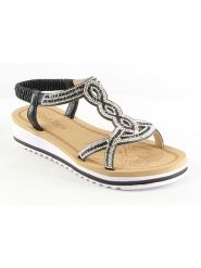 Sixth Sens Sandały w kolorze czarnym rozmiar: 39. Czarne sandały damskie Sixth Sens, bez wzorów, bez obcasa. Za 78.47 zł.