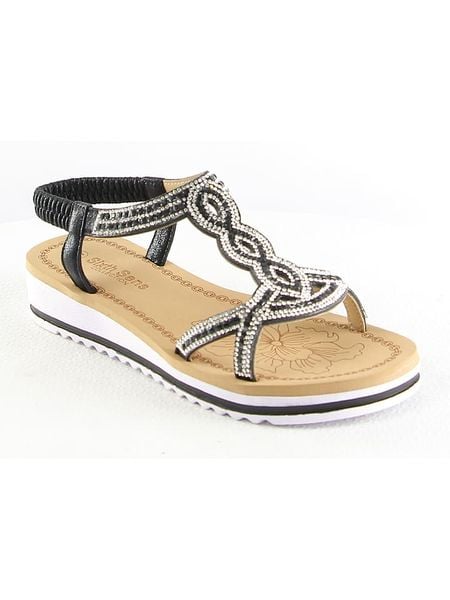 Sixth Sens Sandały w kolorze czarnym rozmiar: 39. Czarne sandały damskie Sixth Sens, bez wzorów, bez obcasa. Za 78.47 zł.