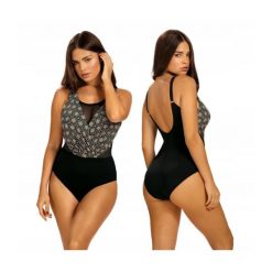 Strój kąpielowy damski jednoczęściowy elegancki Self Barbados. Czarne stroje jednoczęściowe damskie SELF HEAT, l, bez wzorów. Za 229.00 zł.