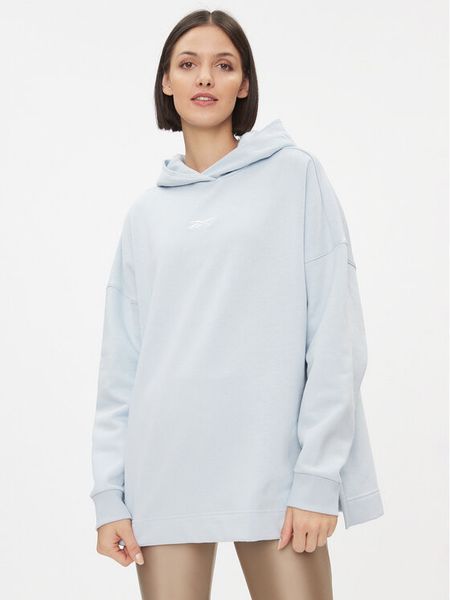 Reebok Bluza Maternity IJ3061 Błękitny Regular Fit. Niebieskie bluzy bez kaptura damskie Reebok, s, z bawełny. Za 149.99 zł.