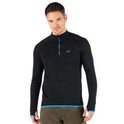 Koszulka turystyczna męska Woolona Halldor z długim rękawem 100% Merino. Czarne koszulki męskie z długim rękawem WOOLONA, m. W wyprzedaży za 378.00 zł.