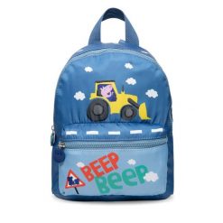 Plecak Peppa Pig. Niebieskie plecaki męskie peppa pig, bez wzorów. Za 79.99 zł.