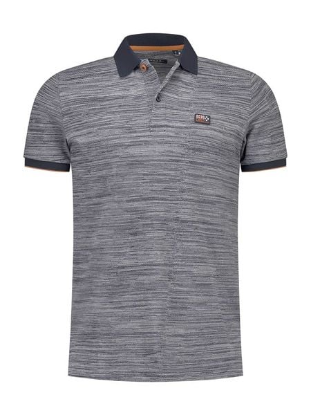 NEW ZEALAND AUCKLAND Koszulka polo w kolorze granatowo-szarym rozmiar: L. Niebieskie koszulki polo męskie New Zealand Auckland, l, bez wzorów, bez ramiączek. Za 213.69 zł.