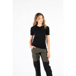 Koszulka turystyczna damska Woolona Elma Merino. Czarne bluzki sportowe damskie WOOLONA, l, bez wzorów, bez ramiączek. W wyprzedaży za 261.00 zł.