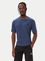 Adidas Koszulka techniczna Workout Essentials KS3806 Granatowy Regular Fit. Niebieskie t-shirty sportowe męskie Adidas, m, z syntetyku, bez ramiączek, na fitness i siłownię. Za 129.99 zł.