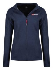 Geographical Norway Kurtka polarowa "Tug" w kolorze granatowym rozmiar: XL. Niebieskie kurtki damskie Geographical Norway, xl, bez wzorów, z polaru, bez kaptura. Za 92.21 zł.