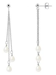 Pearline Srebrne kolczyki-wkrętki z perłami rozmiar: onesize. Białe kolczyki damskie Pearline, z perłą, srebrne. Za 260.99 zł.