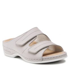 Klapki Berkemann. Szare klapki damskie Berkemann, bez wzorów, bez obcasa. Za 399.99 zł.