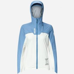 Kurtka do biegania Millet Intense Pro 2,5L Jkt W Błękitny Active Fit. Niebieskie kurtki damskie Millet, l, bez wzorów, z materiału. Za 756.00 zł.