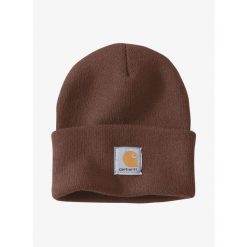 Czapka zimowa Carhartt Watch Hat - mocha. Brązowe czapki męskie Carhartt. Za 73.99 zł.