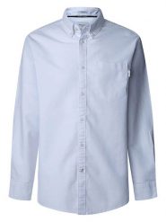 Pepe Jeans Koszula "Andrew" w kolorze błękitnym rozmiar: M. Białe koszule męskie Pepe Jeans, m, bez wzorów, z bawełny, bez kołnierzyka, bez ramiączek. Za 180.45 zł.