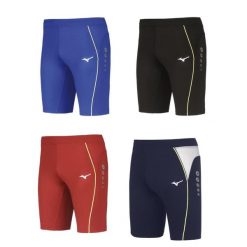 Krótkie premium Mizuno JPN mid tight. Białe szorty męskie Mizuno, bez wzorów, sportowe. Za 166.50 zł.