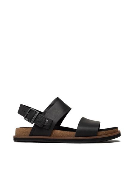 Timberland Sandały Amalfi Vibes TB0A2CET015 Czarny. Czarne sandały męskie Timberland, ze skóry, bez zapięcia. Za 499.99 zł.