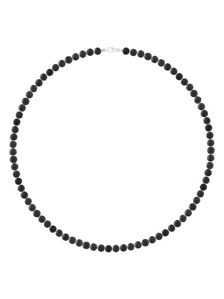 Pearline Srebrny naszyjnik z aglomeratem - dł. 50 cm rozmiar: onesize. Czarne naszyjniki damskie Pearline, srebrne. Za 130.99 zł.