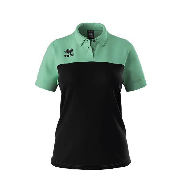 Damska koszulka polo Errea Bonnie. Czarne bluzki damskie ERREA, bez wzorów, z poliesteru, eleganckie, bez kołnierzyka, bez ramiączek. W wyprzedaży za 169.10 zł.