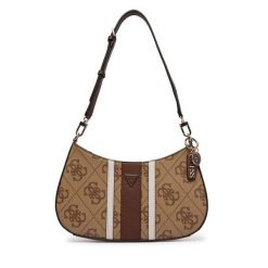 Torebka Guess. Brązowe torebki klasyczne damskie Guess, z aplikacjami, bez dodatków. Za 529.99 zł.