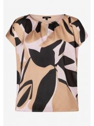 More & More Top w kolorze czarno-beżowym rozmiar: 44. Brązowe topy damskie MORE & MORE, s, bez wzorów, z wiskozy, bez kołnierzyka. Za 60.88 zł.