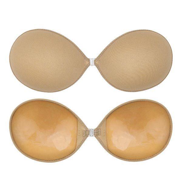 Biustonosz samonośny zapinany z przodu niewidoczny pod ubraniem Siana. Czarne biustonosze Intica, bez wzorów, ze skóry. Za 49.00 zł.