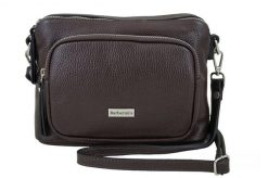 Listonoszka skórzana BARBERINI'S c. brązowa 990-11. Brązowe shopper bag damskie Barberinis, bez wzorów, ze skóry, małe, bez dodatków. Za 239.99 zł.