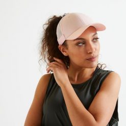 Second Life - Czapka z daszkiem fitness Domyos - Stan Doskonały. Czerwone czapki męskie DOMYOS, bez wzorów, z materiału. Za 29.99 zł.