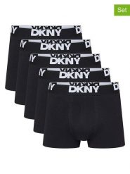 DKNY Bokserki (5 par) w kolorze czarnym rozmiar: L. Czarne bokserki męskie DKNY, bez wzorów. Za 118.01 zł.