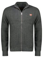 Geographical Norway Kardigan w kolorze antracytowym rozmiar: S. Czarne kardigany męskie Geographical Norway, s, bez wzorów, ze splotem, bez kołnierzyka. Za 87.81 zł.