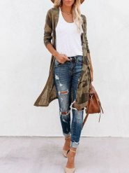 Milan Kiss Kardigan w kolorze khaki rozmiar: XL. Brązowe kardigany damskie Milan Kiss, xl, bez wzorów. Za 162.49 zł.