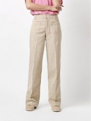 Rosner Dżinsy - Wide Leg fit - w kolorze beżowym rozmiar: W42/L34. Brązowe jeansy damskie Rosner, z podwyższonym stanem. Za 217.99 zł.