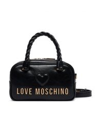 LOVE MOSCHINO Torebka JC4134PP1PL1100A Czarny. Czarne torebki klasyczne damskie Love Moschino, bez wzorów, ze skóry, bez dodatków. Za 949.99 zł.