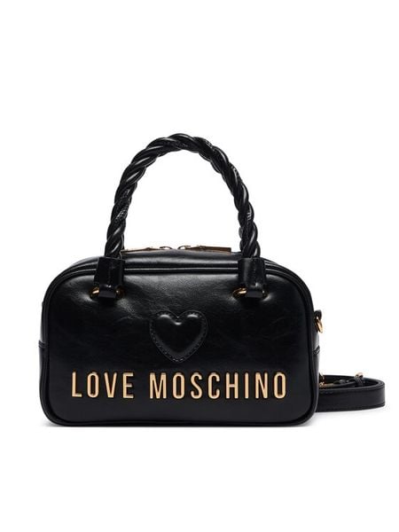 LOVE MOSCHINO Torebka JC4134PP1PL1100A Czarny. Czarne torebki klasyczne damskie Love Moschino, bez wzorów, ze skóry, bez dodatków. Za 949.99 zł.