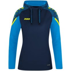 Damska bluza dresowa z kapturem Jako Performance. Niebieskie bluzy sportowe damskie Jako, bez wzorów, z dresówki, bez ramiączek, z kapturem. Za 326.00 zł.
