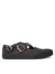 Vans Półbuty Mary Jane Straps VN000D9AHJ31 Szary. Szare półbuty damskie Vans, bez wzorów, ze skóry, bez obcasa, na płaskiej podeszwie. Za 399.99 zł.