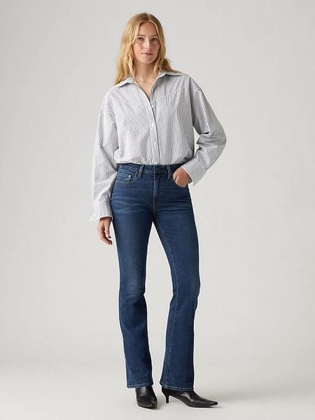 Levi's Dżinsy "725" - Bootcut fit - w kolorze niebieskim rozmiar: W30/L30. Niebieskie jeansy damskie Levi's. Za 229.95 zł.