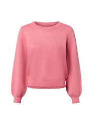 Nümph Sweter z dzianiny - Nubir Solid Kobiety drobna dzianina różowy, S. Czerwone swetry klasyczne damskie Nümph, s, z dzianiny, bez kołnierzyka. Za 229.95 zł.
