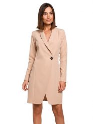 Stylove Sukienka w kolorze beżowym rozmiar: S. Brązowe sukienki damskie Stylove, na co dzień, s, bez wzorów, bez kołnierzyka, bez ramiączek, maxi, proste. Za 254.74 zł.