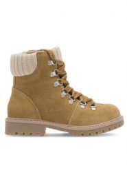 Lasocki Kids Trapery ASPEN-CI12-ASPEN-18 Khaki. Brązowe kozaki dziewczęce Lasocki Kids, bez wzorów, z materiału, bez obcasa. Za 229.99 zł.