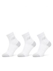 New Balance Skarpety długie Active Cushion Quarter Socks LAS35204WT Biały. Białe skarpetki damskie New Balance, bez wzorów, z materiału. Za 99.99 zł.