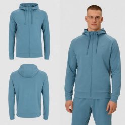 BLUZA MĘSKA SPORTOWA 4F TRENINGOWA SZYBKOSCHNĄCA M631 KOLOR NIEBIESKI. Niebieskie bluzy bez kaptura męskie 4f, bez wzorów, z materiału, sportowe, bez kołnierzyka, bez ramiączek. Za 147.61 zł.