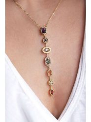 Lodie Silver Naszyjnik z elementami ozdobnymi - dł. 45 cm rozmiar: onesize. Szare naszyjniki damskie Lodie Silver, ze stali. Za 59.95 zł.