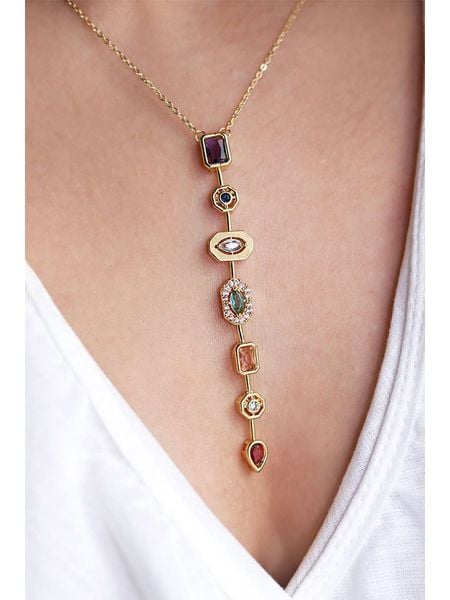 Lodie Silver Naszyjnik z elementami ozdobnymi - dł. 45 cm rozmiar: onesize. Szare naszyjniki damskie Lodie Silver, ze stali. Za 59.95 zł.