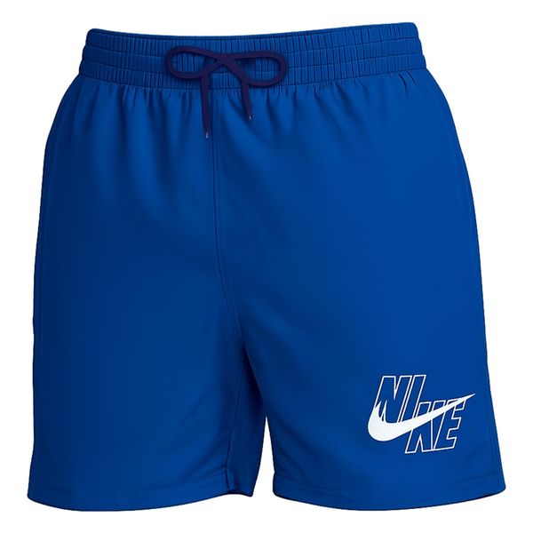 Strój Nike 5 Volley Short Royal. Niebieskie szorty męskie Nike, bez wzorów, z materiału, eleganckie. Za 177.62 zł.