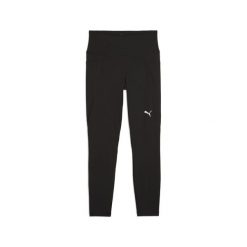 Damskie legginsy TAD ESSENTIALS o długości 7/8 PUMA Black. Czarne legginsy sportowe damskie Puma, bez wzorów, z podwyższonym stanem, na fitness i siłownię. Za 179.00 zł.