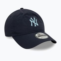Czapka z daszkiem New Era Recycled 9Twenty New York Yankees. Niebieskie czapki męskie New Era, na zimę, bez wzorów. Za 119.99 zł.